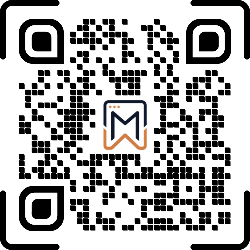 QR code linking to Modesto Web Co.